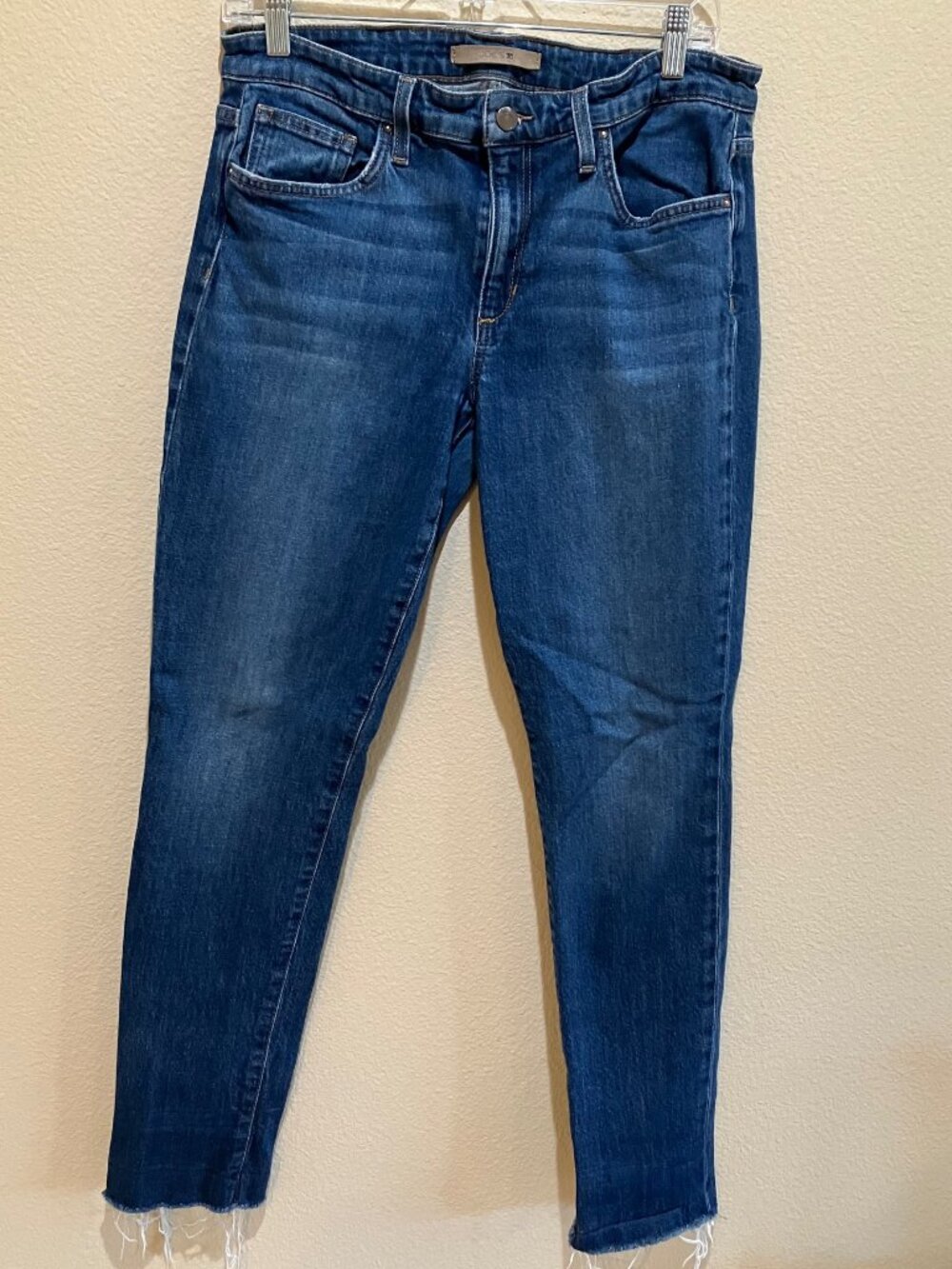 Joe's Jeans Boyfriend Slim Ankle Jeans Women's 30 Medium Wash Frayed Hem Stretch